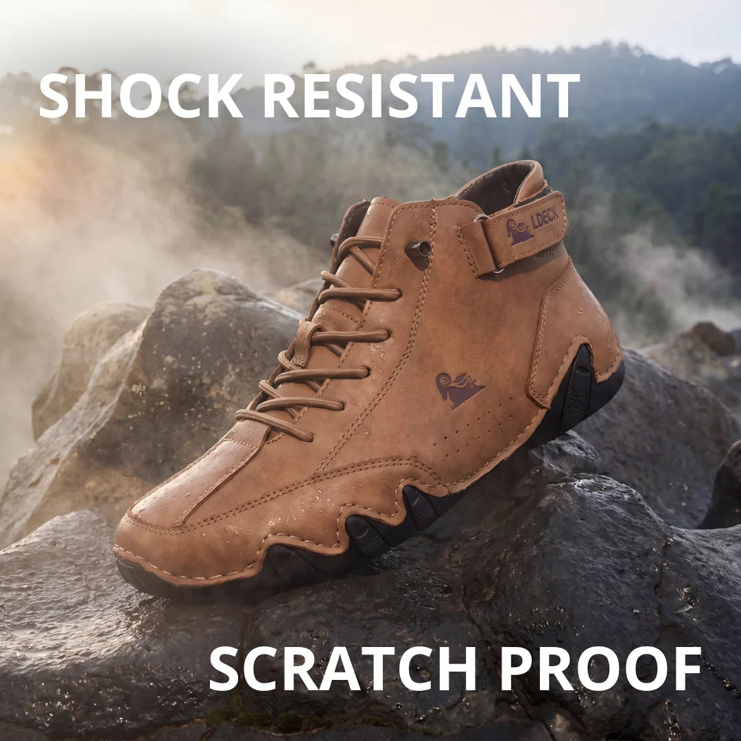 Chaussures Orthopédiques Respirantes en Cuir Vegan Semelle Plateforme Confort