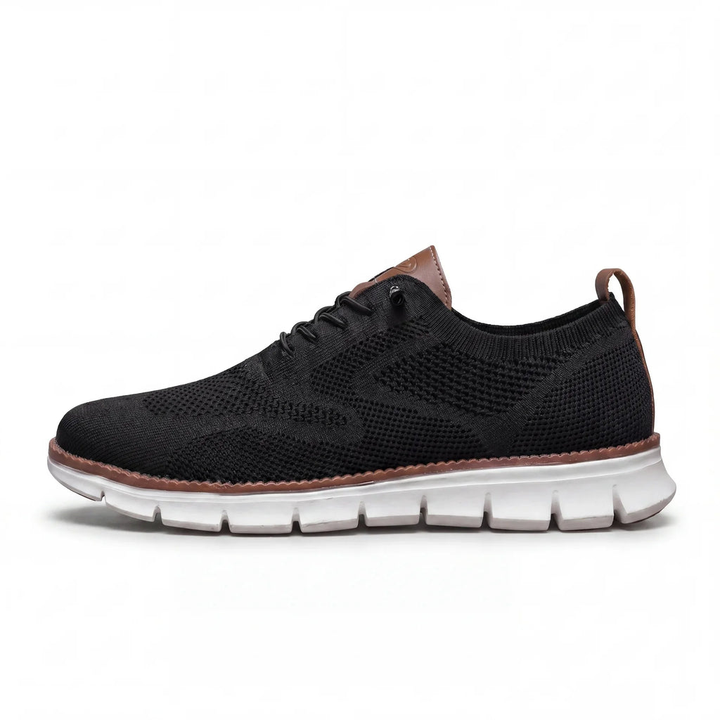Chaussures Urbaines en Cuir et Flyknit Semelle à Mémoire de Forme